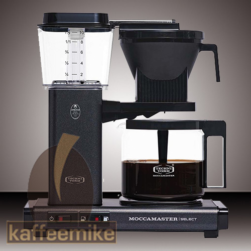 & Filterkaffeemaschine, 741 Reiniger Espressogeräte KBG Select Steingrau Moccamaster